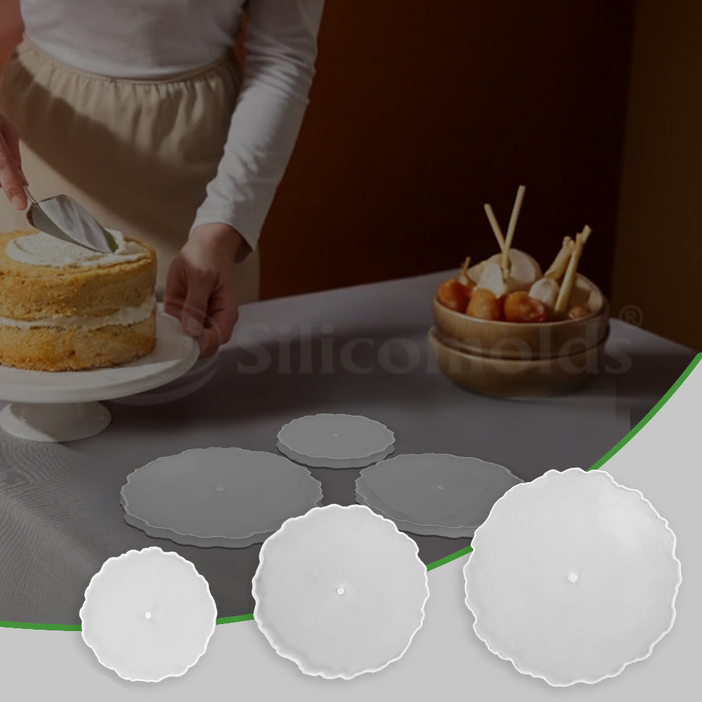 SILICOMOLDS 3PC CAKE STAND MOLD URP116RM